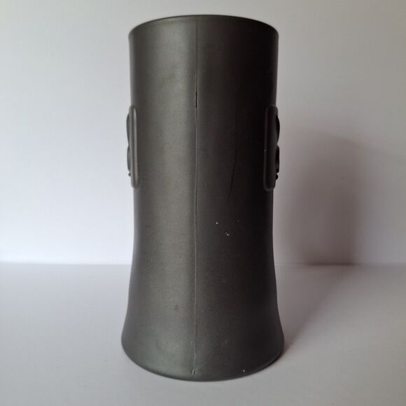 Vintage Playboy Club Beer Mug Embossed Matte Black Glass Bunny Logo Stein 1960 - Picture 3 of 6